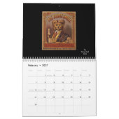  19e eeuw Tabakslabels Kalender (Feb 2027)