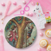 19e-eeuws Bord voor Apple Picking (Feest)