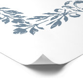 19e eeuwse Antiek grens bruiloft welkom Poster (Hoek)