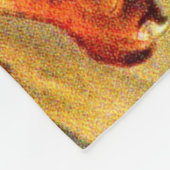 19e-eeuwse blauwdruk fleece deken (Hoek)