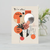 19e eeuwse bruiloft, Folie uitnodiging (Staand Voorkant)