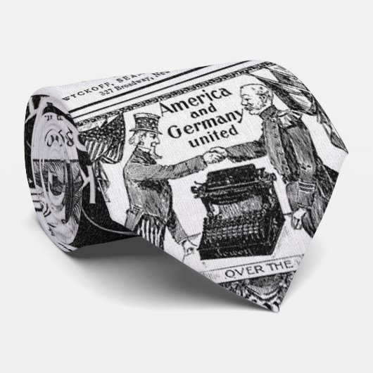 19e - eeuwse reclame stropdas (Opgerold)