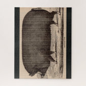 19e-eeuwse varkensfoto Berkshire zaag nr. 2 Legpuzzel (Verticaal)