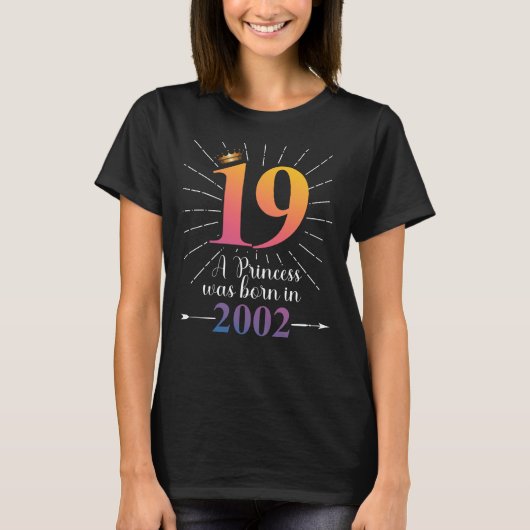 19e geboorte-cadeau 19 jaar t-shirt (Voorkant)