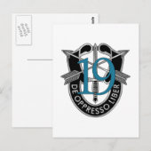 19e groep speciale strijdkrachten briefkaart (Voorkant / Achterkant)