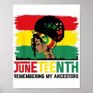 19e herdenking van mijn voorouders vieren zwart poster