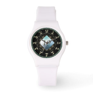 19e Jubileum voor bruiloft Acquamarine Watch Horloge