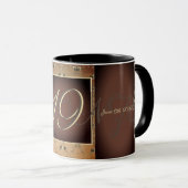 19e Mariage de bronze Anniversaire Mug (Devant droit)