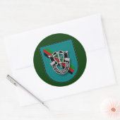 19e SFG(A) - Dienst in Afghanistan UA Ronde Sticker (Envelop)