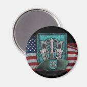 19e Special Forces Groep Flash Veterans Vets Magn Magneet (Voorkant / Achterkant)