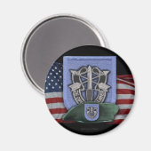 19e Special Forces Groep Flash Veterans Vets Magn Magneet (Voorkant / Achterkant)