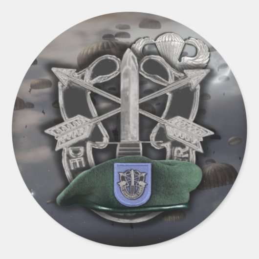 19e Sticker du groupe des forces spéciales Berets  (Devant)