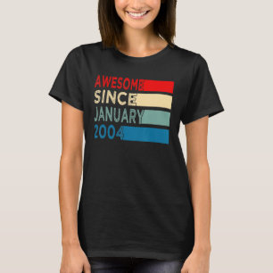 19e verjaardag 19 jaar oud Geweldige sinds januari T-shirt
