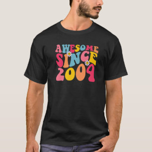 19e verjaardag Geweldige sinds 2004 Retro 19 jaar T-shirt