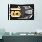 19e verjaardag Gold ballonfotofeest Spandoek (Beurs)