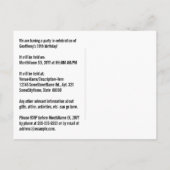 19e verjaardag - Leuk vuurwerk, regenbooglook "19" Briefkaart (Achterkant)