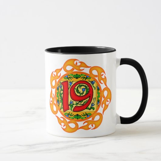 19e verjaardag Mok cadeaus (Rechts)