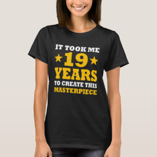 19e verjaardag voor 19 jaar oud Tiener jongens mei T-shirt