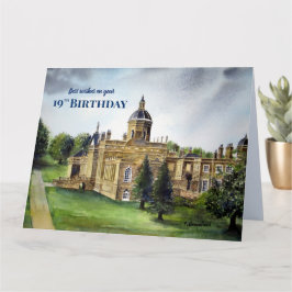 19e verjaardag Wishes Castle Howard York Painting Kaart