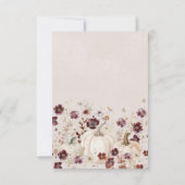 19e Verjaardagsfeestje Pompoen Wildflower Custom Bedankkaart (Achterkant)