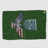 19e Veteraan Eagle, Groep speciale strijdkrachten  Golfhanddoek (Horizontaal)