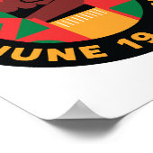 19e viering van vrijheid en vrijheid poster (Hoek)