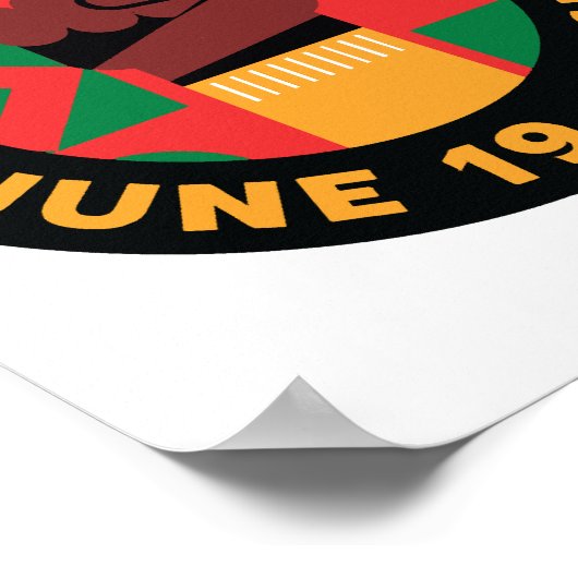 19e viering van vrijheid en vrijheid poster (Hoek)