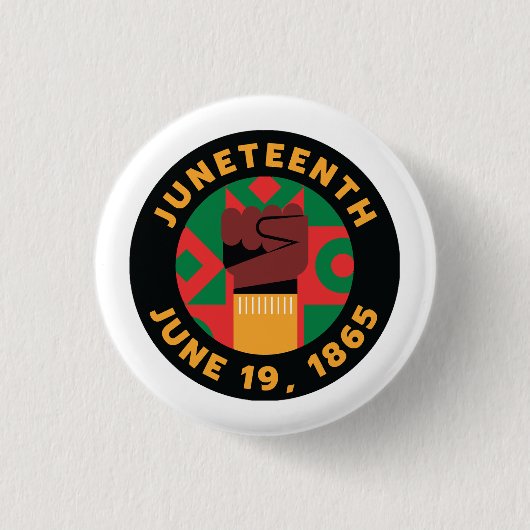 19e viering van vrijheid en vrijheid ronde button 3,2 cm (Voorkant)