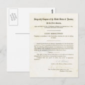 19e wijziging van de grondwet van de Verenigde Sta Briefkaart (Voorkant / Achterkant)