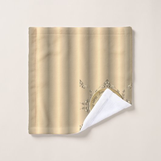 19ème serviette en bronze (Gant de toilette)