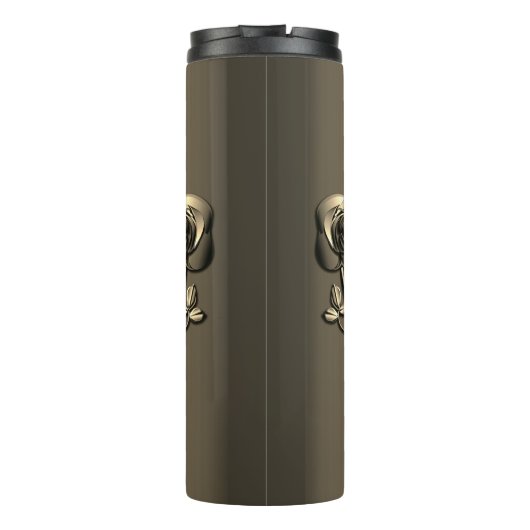 19th/8th Brons (Kleur) Foto Bruiloft Jubileum Thermosbeker (Achterkant)