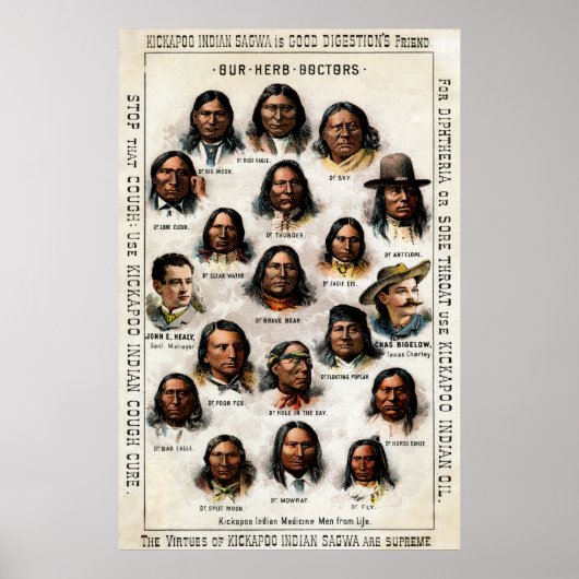 19th C. Indian Medicine Poster (Devant)