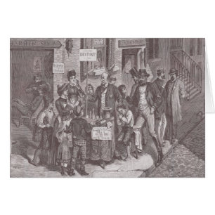 19th Century Street Dentist in New York - Antiek