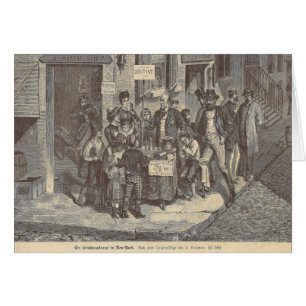 19th Century Street Dentist in New York - Antiek