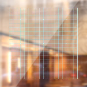 19x19 Goban Lichtblauw Transparant Cling Decal