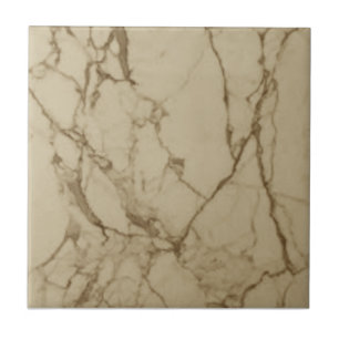 1 0f 3 Sepia Faux Marble 4,5 & 6-inch Wall Backspl Tegeltje