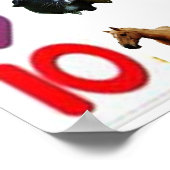 1 - 10 Nombres Poster (Coin)