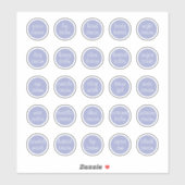 1.14" Lavendel  Mini Cosmetische Potje Sticker (Vel)