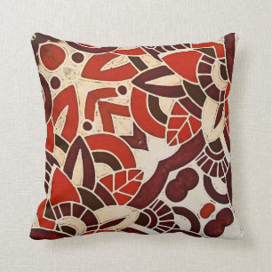 #1 1928 Deco glazen paneel van het Oviatt Gebouw Kussen