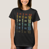 1 + 1 10 Software Developer Programming T-shirt (Voorkant)