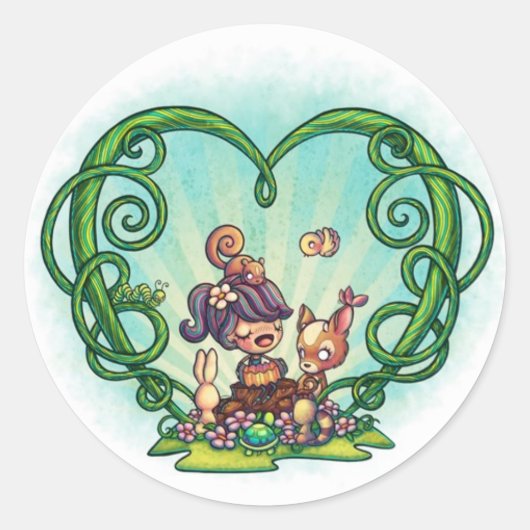 1 1/2"boslied Stickers (Voorkant)