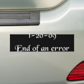 1-20-09 BUMPERSTICKER (Op auto)