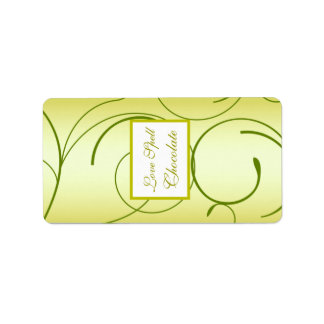 1,25 inch x 2,75 inch Hershey's Lime Green Pear Sw Etiket