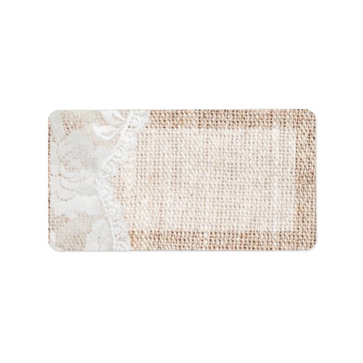 1.25"x2.75" Adres Land Lace Handkerch Etiket (Voorkant)