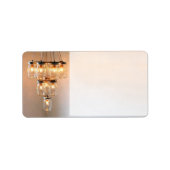 1.25"x2.75" Adres Mason Jar Chandelier Etiket (Voorkant)