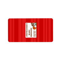 1.25 "x2.75" Hershey's Miniature All Star Red