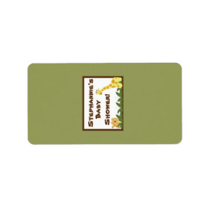 1.25 "x2.75" Hershey's Miniatuur Oerwoud Baby's Etiket