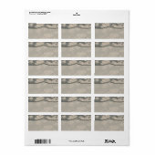 1.25 "x2.75" Mailing Adres ARMY ACU Uniform Camo Etiket (Full Sheet)