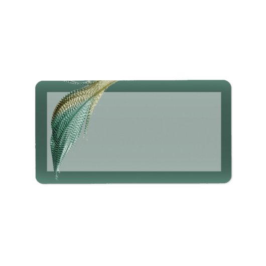 1.25"x2.75"Mailing Adres Dierlijke Kwartelveer Etiket (Voorkant)