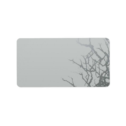 1.25 "x2.75" Mailing Adres Frosted Glass gebarsten Etiket (Voorkant)